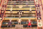 soccer field design antique tribal persian gashgai rug 49577 team Nazmiyal
