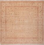 Square Size Vintage Silk and Wool Persian Tabriz Rug 60026 by Nazmiyal