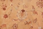 square silk and wool vintage tabriz persian rug 60026 blue Nazmiyal