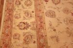 square silk and wool vintage tabriz persian rug 60026 border Namziyal