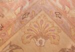 square silk and wool vintage tabriz persian rug 60026 knots Nazmiyal