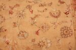 square silk and wool vintage tabriz persian rug 60026 scrolls Nazmiyal