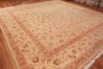 square silk and wool vintage tabriz persian rug 60026 side Nazmiyal