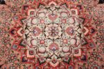 vintage large wool and silk persian tabriz rug 60044 center Nazmiyal