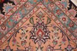 vintage large wool and silk persian tabriz rug 60044 knots Nazmiyal