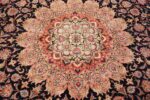 vintage large wool and silk persian tabriz rug 60044 medallion Nazmiyal