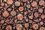 vintage large wool and silk persian tabriz rug 60044 navy Nazmiyal