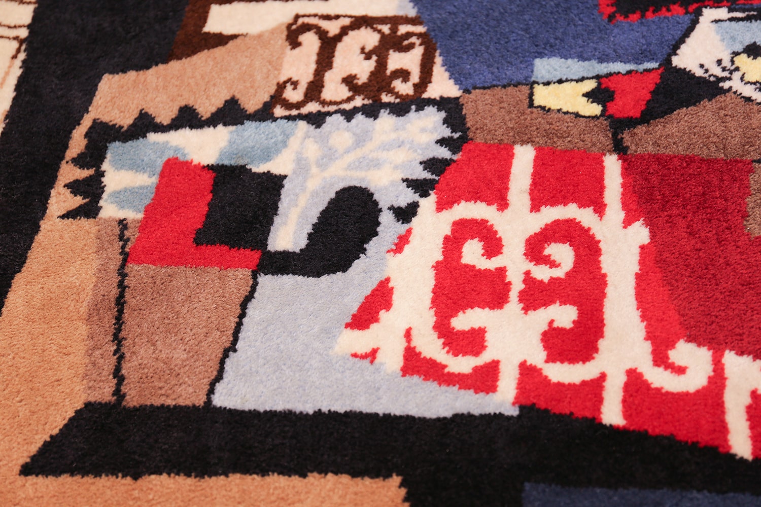 Vintage Scandinavian Pablo Picasso Bird Cage Rug 49683 Nazmiyal