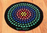 vintage round scandinavian verner panton polka dot rug 49684 whole Nazmiyal