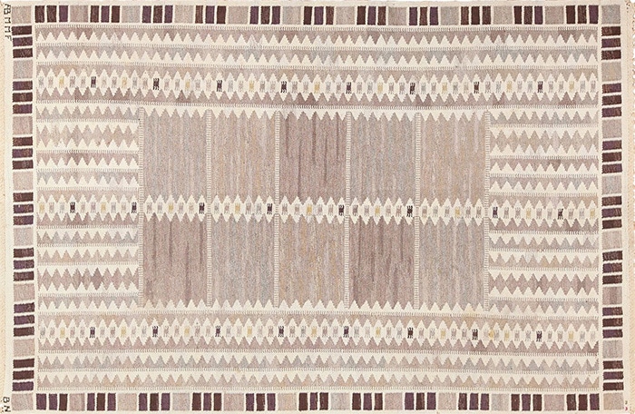 Vintage Salerno Gray Scandinavian Rug By Barbro Nilsson Vintage Salerno Gray Scandinavian Rug By Barbro Nilsson by Nazmiyal