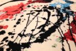 vintage scandinavian ege art line robert jacobsen rug 49670 face Nazmiyal