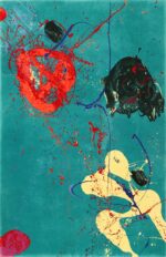 Beautiful Vintage Abstract Expressionist Sam Francis Art Rug 49703 by Nazmiyal