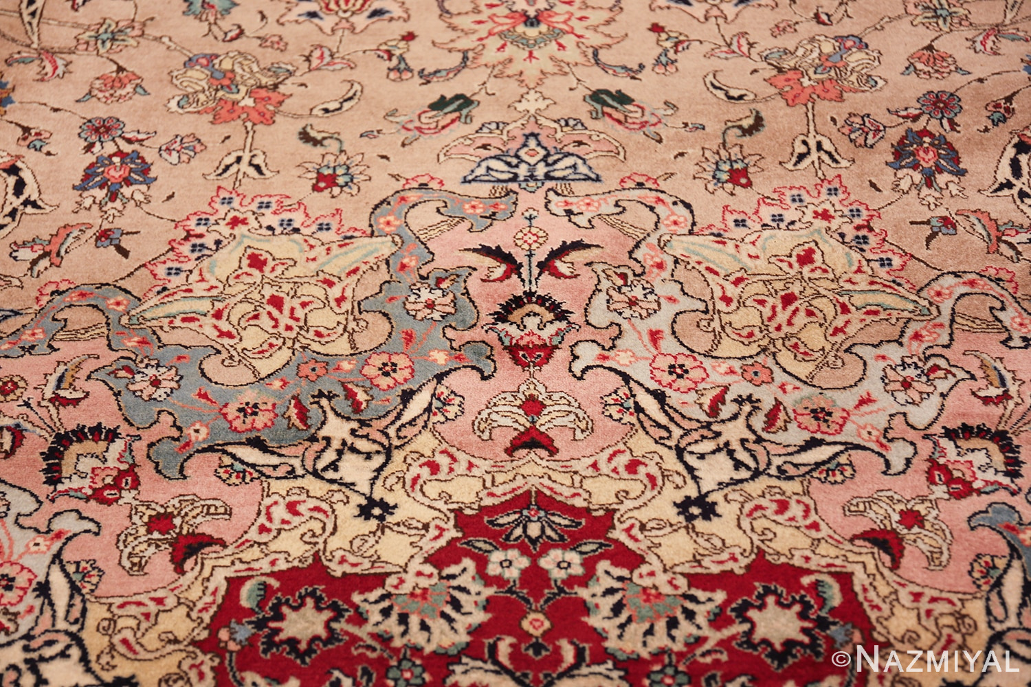 fine large vintage tabriz persian rug 60011 colors Nazmiyal