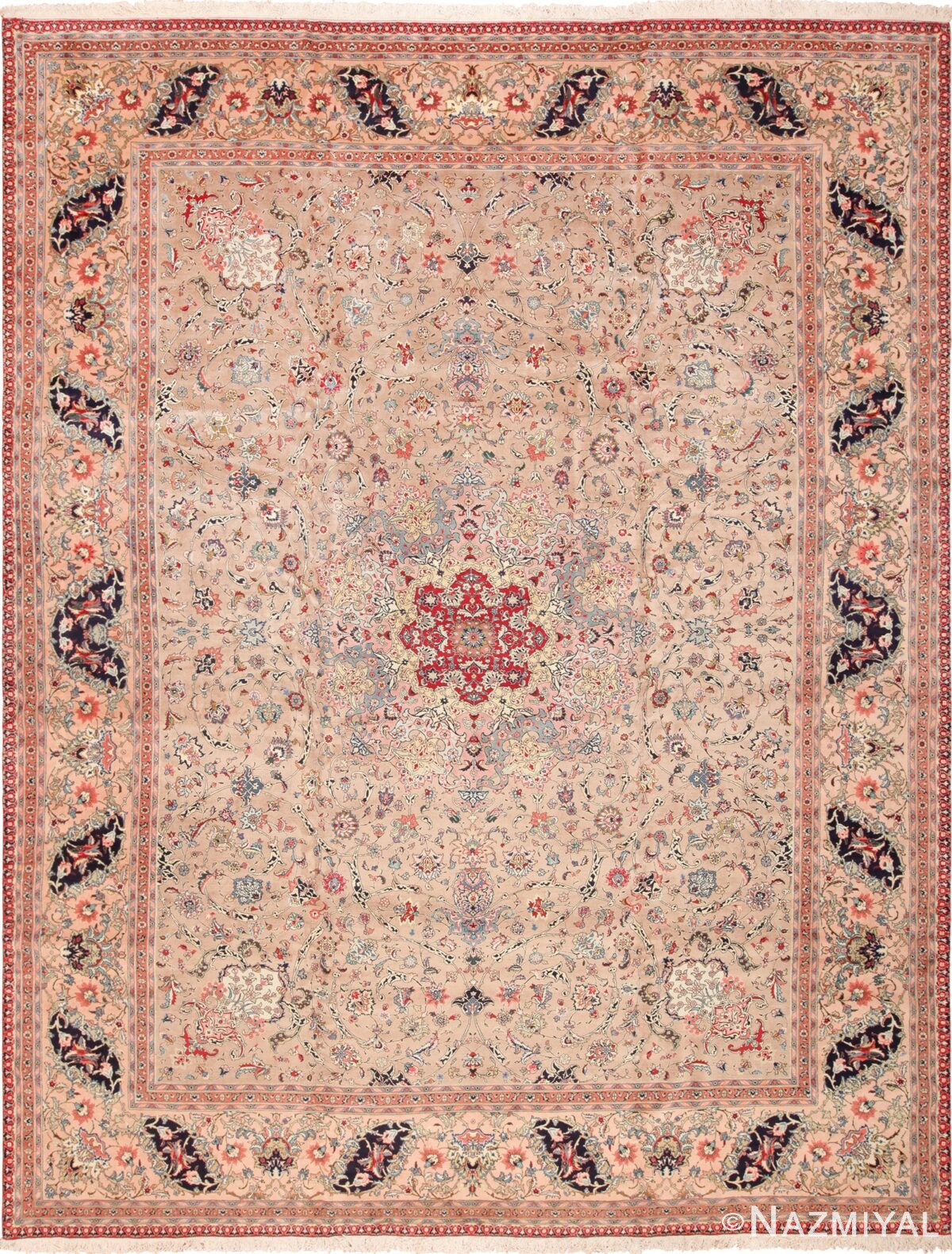 Fine Decorative Large Vintage Persian Tabriz Rug 60011 by Nazmiyal