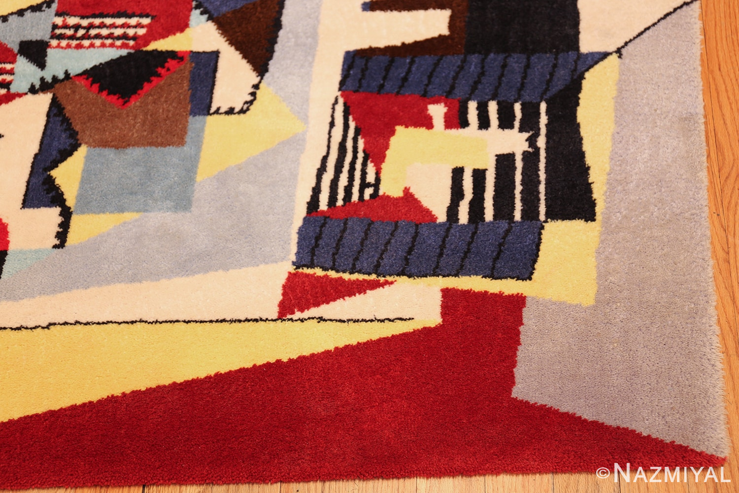 vintage pablo picasso scandinavian rug 49683 corner Nazmiyal