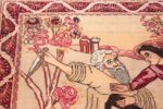 antique biblical persian kerman rug 49735 flower Nazmiyal