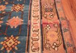antique blue background east turkestan khotan rug 49674 border Nazmiyal