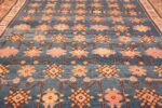 antique blue background east turkestan khotan rug 49674 field Nazmiyal
