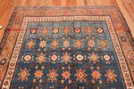 antique blue background east turkestan khotan rug 49674 top Nazmiyal