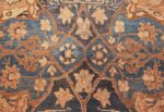 antique brown color persian khorassan rug 49708 blue Nazmiyal