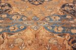 antique brown color persian khorassan rug 49708 flower Nazmiyal