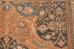 antique brown color persian khorassan rug 49708 side Nazmiyal