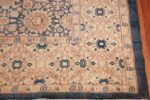 antique gray background persian tabriz rug 49714 corner Nazmiyal