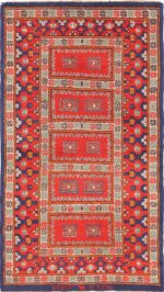 Small Scatter Size Antique Israeli Marbediah Rug 49737 - Nazmiyal