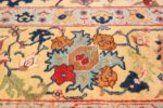 antique sickle leaf design persian tabriz rug 49723 blue Nazmiyal