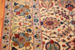antique sickle leaf design persian tabriz rug 49723 border Nazmiyal