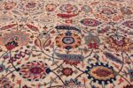 antique sickle leaf design persian tabriz rug 49723 golden Nazmiyal