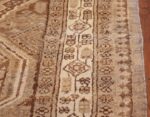 brown earth tone color vintage persian malayer runner rug 49713 border Nazmiyal