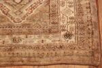 brown earth tone color vintage persian malayer runner rug 49713 corner Nazmiyal