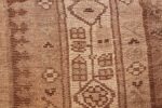 brown earth tone color vintage persian malayer runner rug 49713 knots Nazmiyal