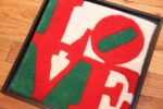modern pop art classic love rug by robert indiana 49740 side Nazmiyal