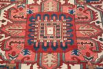 room size antique persian heriz rug 49478 center Nazmiyal