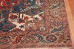 room size antique persian heriz rug 49478 corner Nazmiyal