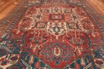 room size antique persian heriz rug 49478 field Nazmiyal