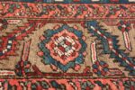 room size antique persian heriz rug 49478 flower Nazmiyal