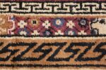 shabby chic antique mongolian rug 49458 flowers Nazmiyal