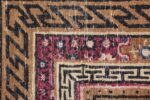 shabby chic antique mongolian rug 49458 knots Nazmiyal