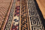 shabby chic antique mongolian rug 49458 lines Nazmiyal