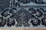 Antique Blue Background Tibetan Rug 49795 boar on border Nazmiyal