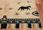 Antique Chinese Rug 49797 animal corner Nazmiyal