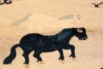 Antique Chinese Rug 49797 horse on pile Nazmiyal