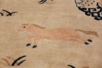 Antique Chinese Rug 49797 jumping pink horse Nazmiyal