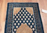 Antique Navy Background Chinese rug 49799 lines on top Nazmiyal