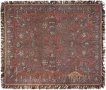 Pearl and Silver Antique Persian Kerman Embroidery 49779 - Nazmiyal