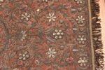 antique pearl and silver persian kerman embroidery 49779 border Nazmiyal