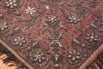 antique pearl and silver persian kerman embroidery 49779 flower Nazmiyal